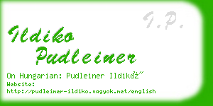 ildiko pudleiner business card